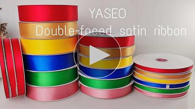 Amazon.com: YASEO Sapphire Blue Ribbon, Solid Color Double